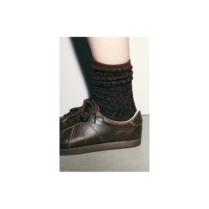 ЖАККАРДОВЫЕ НОСКИ С АНИМАЛИСТИЧЕСКИМ ПРИНТОМ