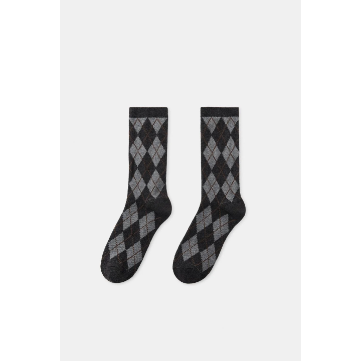 ХЛОПКОВЫЕ НОСКИ С РОМБАМИ