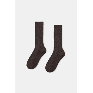 НОСКИ В РУБЧИК С БЛЕСТЯЩЕЙ НИТЬЮ