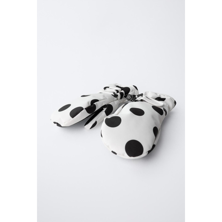 НЕЙЛОНОВЫЕ ВЕТРОЗАЩИТНЫЕ ВАРЕЖКИ В ГОРОШЕК