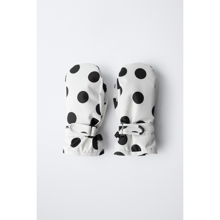 НЕЙЛОНОВЫЕ ВЕТРОЗАЩИТНЫЕ ВАРЕЖКИ В ГОРОШЕК