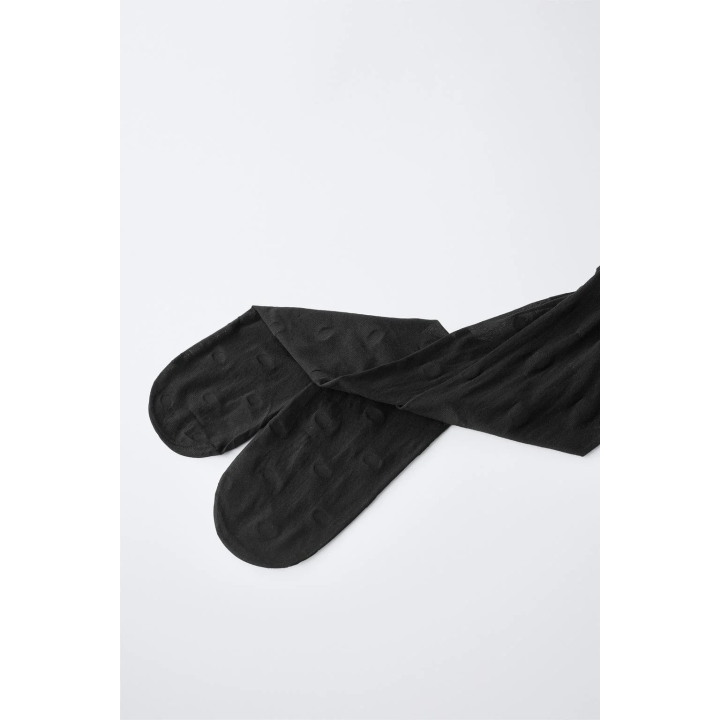 Колготки с микрофиброй в горошек