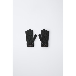 ВЯЗАНЫЕ ПЕРЧАТКИ С БУСИНАМИ