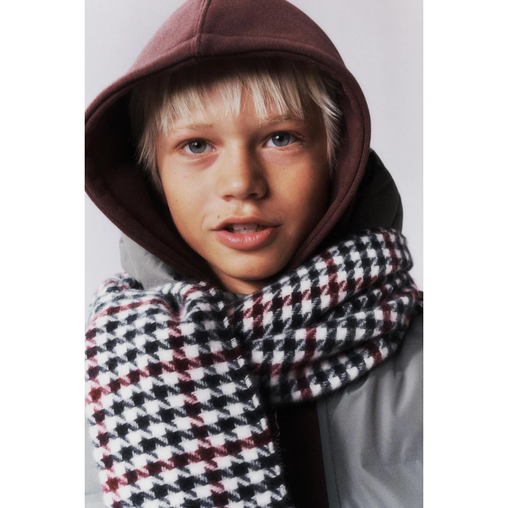 ШАРФ SOFT TOUCH В КЛЕТКУ «ГУСИНАЯ ЛАПКА»