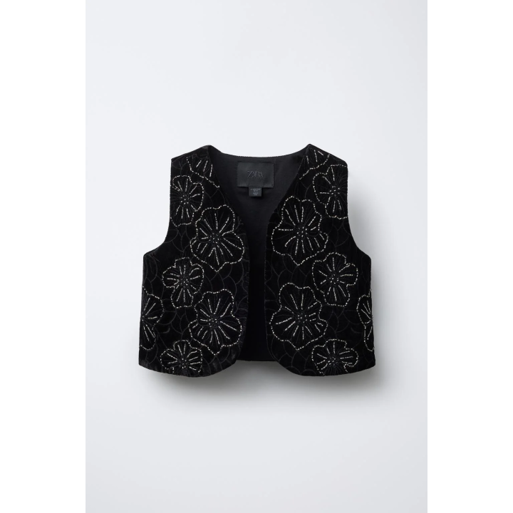 ЖИЛЕТ VELVET С БУСИНАМИ