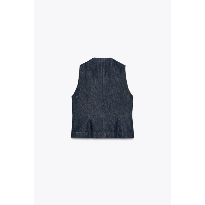 ДЖИНСОВЫЙ ЖИЛЕТ Z1975 ОБЛЕГАЮЩЕГО КРОЯ