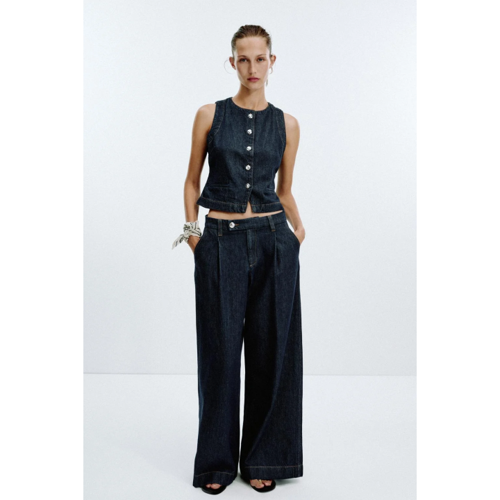 ДЖИНСОВЫЙ ЖИЛЕТ Z1975 ОБЛЕГАЮЩЕГО КРОЯ