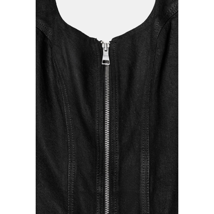 ДЖИНСОВОЕ ПЛАТЬЕ МИДИ С ЭФФЕКТОМ ВОЩЕНИЯ Z1975