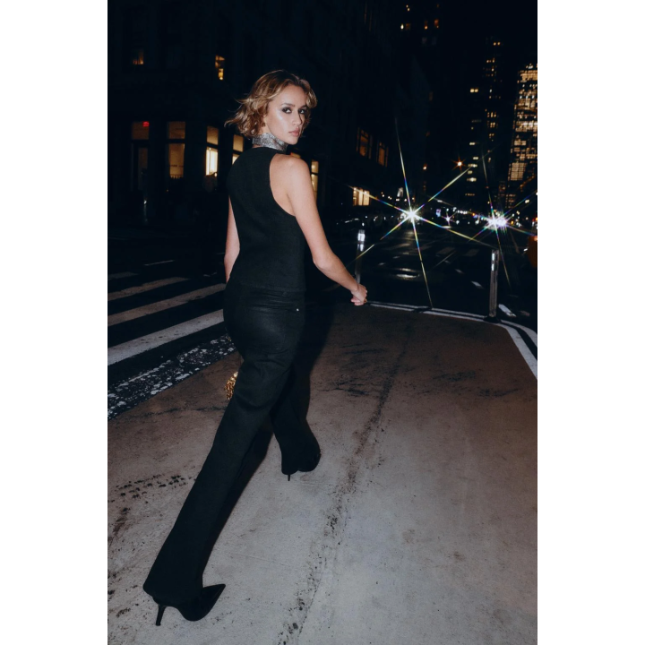 ДЖИНСОВЫЙ ЖИЛЕТ Z1975 С ЭФФЕКТОМ ВОЩЕНИЯ