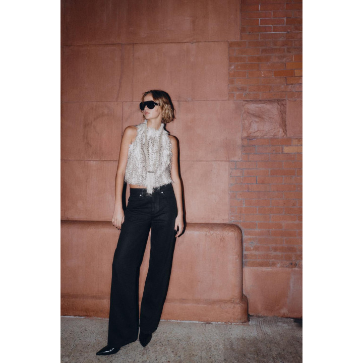 Джинсы z1975 regular fit с высокой посадкой и покрытием