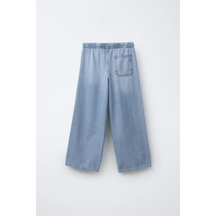 ДЖИНСЫ WIDE LEG СО ШНУРКАМИ