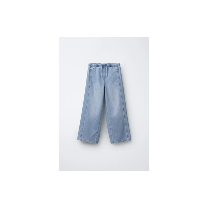 ДЖИНСЫ WIDE LEG СО ШНУРКАМИ