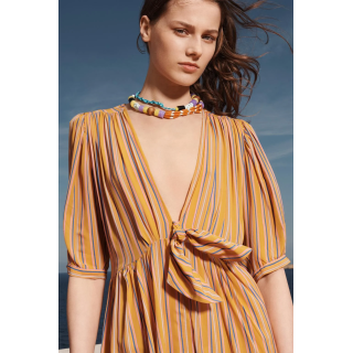 LIMITED EDITION STRIPED MIDI DRESS