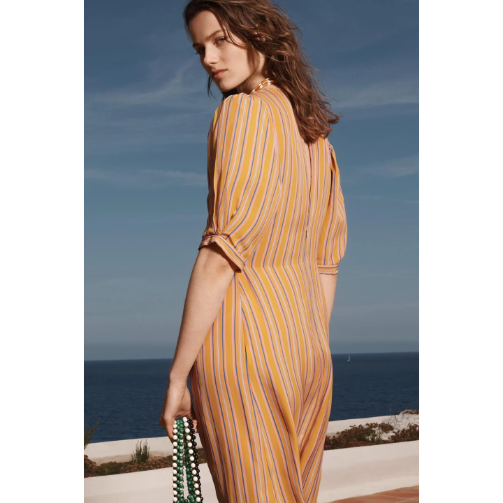 LIMITED EDITION STRIPED MIDI DRESS