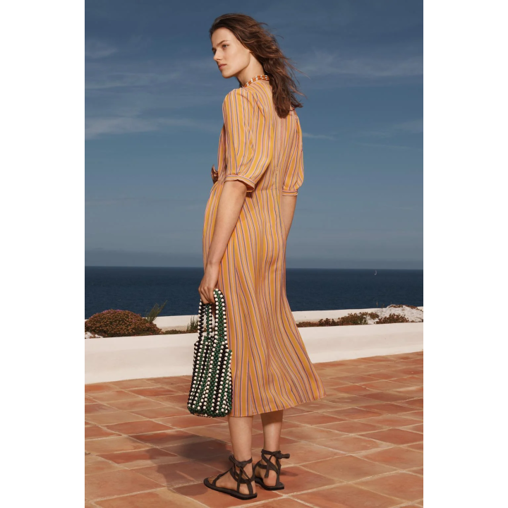 LIMITED EDITION STRIPED MIDI DRESS