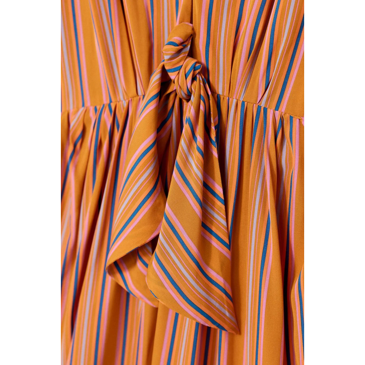 LIMITED EDITION STRIPED MIDI DRESS