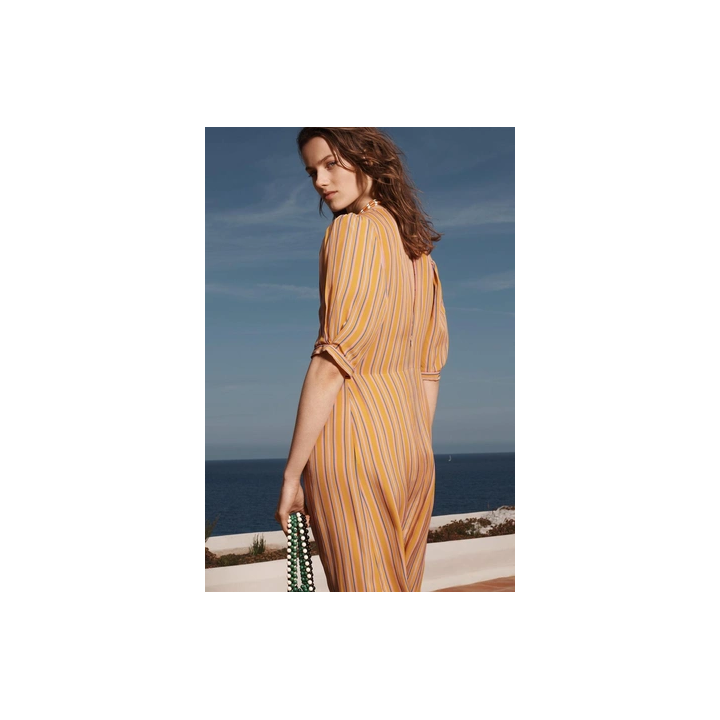 LIMITED EDITION STRIPED MIDI DRESS