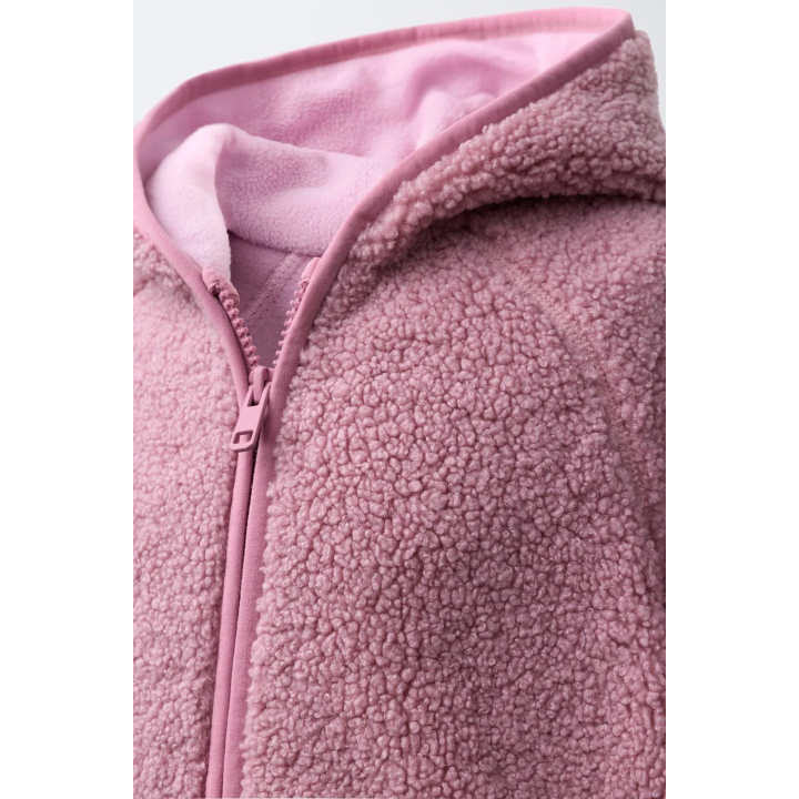 КУРТКА ИЗ ИСКУССТВЕННОЙ ОВЧИНЫ С КАПЮШОНОМ