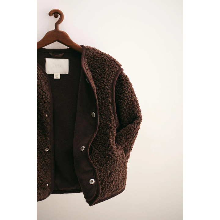 Полушубок из искусственного меха zara timeless