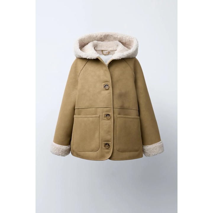 ДВУСТОРОННЕЕ ПАЛЬТО ИЗ ИСКУССТВЕННОЙ ОВЧИНЫ