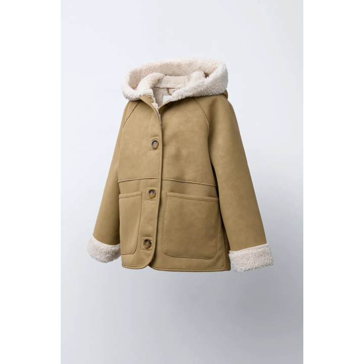 ДВУСТОРОННЕЕ ПАЛЬТО ИЗ ИСКУССТВЕННОЙ ОВЧИНЫ