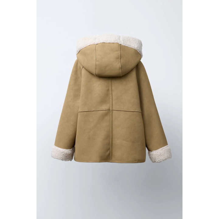 ДВУСТОРОННЕЕ ПАЛЬТО ИЗ ИСКУССТВЕННОЙ ОВЧИНЫ