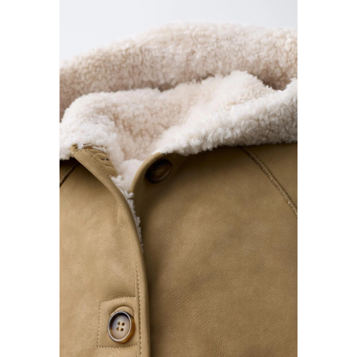 ДВУСТОРОННЕЕ ПАЛЬТО ИЗ ИСКУССТВЕННОЙ ОВЧИНЫ