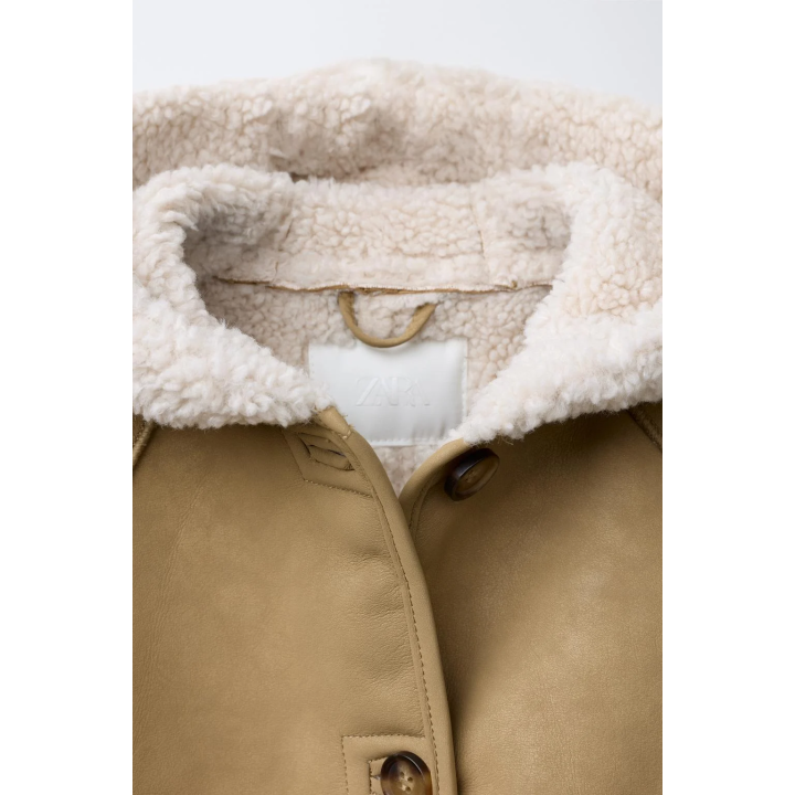 ДВУСТОРОННЕЕ ПАЛЬТО ИЗ ИСКУССТВЕННОЙ ОВЧИНЫ