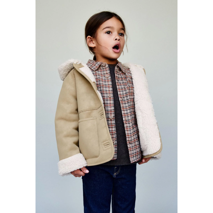 ДВУСТОРОННЕЕ ПАЛЬТО ИЗ ИСКУССТВЕННОЙ ОВЧИНЫ