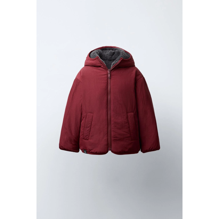 ДВУСТОРОННЯЯ НЕПРОМОКАЕМАЯ КУРТКА ИЗ ИСКУССТВЕННОЙ ОВЧИНЫ