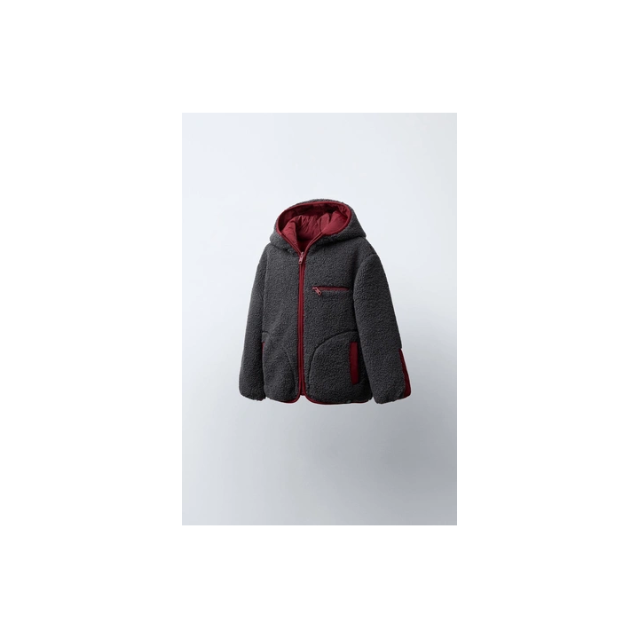 ДВУСТОРОННЯЯ НЕПРОМОКАЕМАЯ КУРТКА ИЗ ИСКУССТВЕННОЙ ОВЧИНЫ