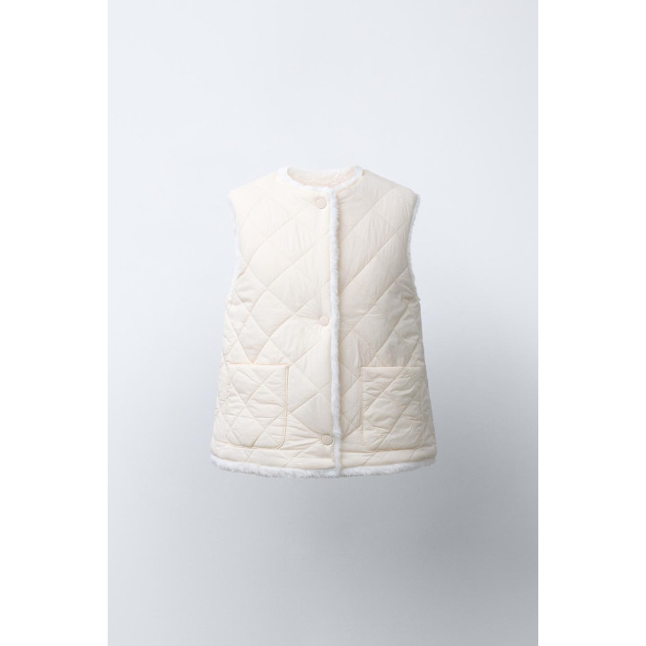 ДВУСТОРОННИЙ ЖИЛЕТ ИЗ ИСКУССТВЕННОГО МЕХА