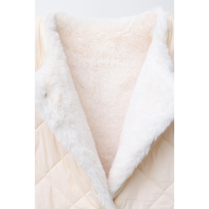 ДВУСТОРОННИЙ ЖИЛЕТ ИЗ ИСКУССТВЕННОГО МЕХА