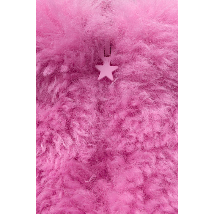 КУРТКА ИЗ ИСКУССТВЕННОГО МЕХА С КАПЮШОНОМ