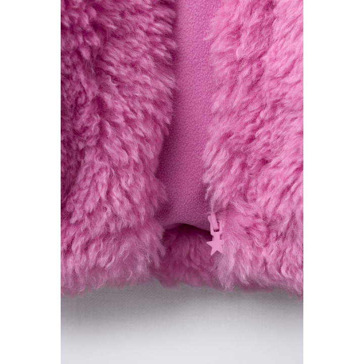 КУРТКА ИЗ ИСКУССТВЕННОГО МЕХА С КАПЮШОНОМ