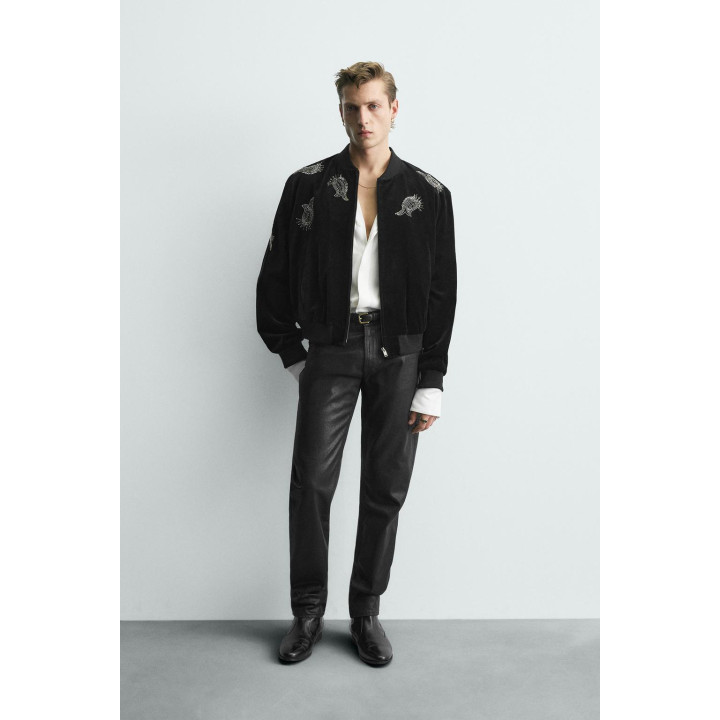 ВЕЛЬВЕТОВЫЙ БОМБЕР С ВЫШИВКОЙ – LIMITED EDITION
