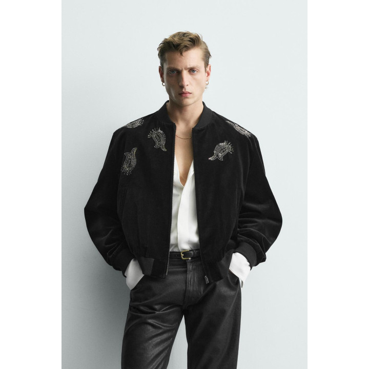 ВЕЛЬВЕТОВЫЙ БОМБЕР С ВЫШИВКОЙ – LIMITED EDITION