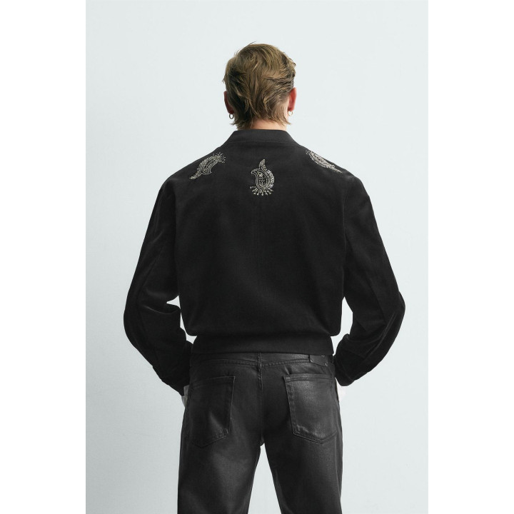 ВЕЛЬВЕТОВЫЙ БОМБЕР С ВЫШИВКОЙ – LIMITED EDITION