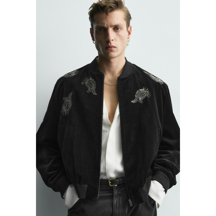 ВЕЛЬВЕТОВЫЙ БОМБЕР С ВЫШИВКОЙ – LIMITED EDITION