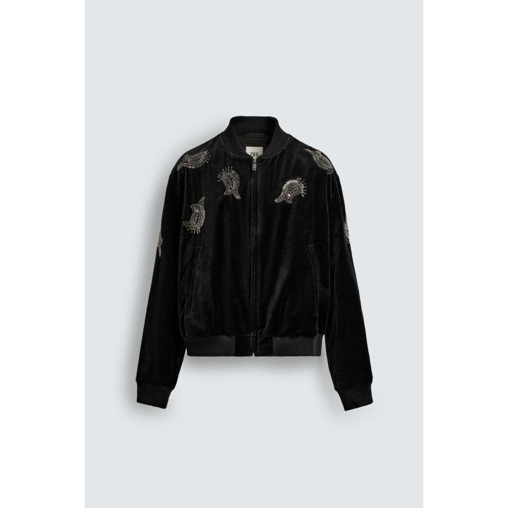 ВЕЛЬВЕТОВЫЙ БОМБЕР С ВЫШИВКОЙ – LIMITED EDITION