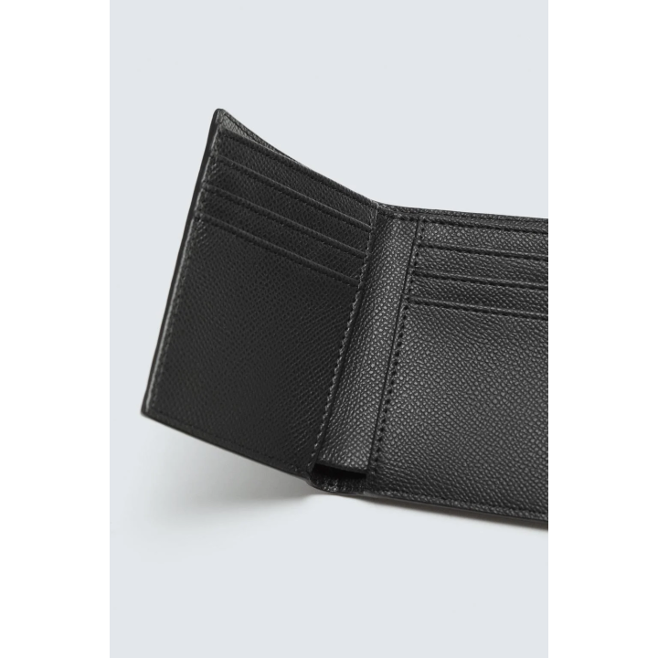 КОШЕЛЕК ДЛЯ КАРТОЧЕК С РЕЛЬЕФНЫМ УЗОРОМ В ВЕРТИКАЛЬНУЮ ПОЛОСКУ