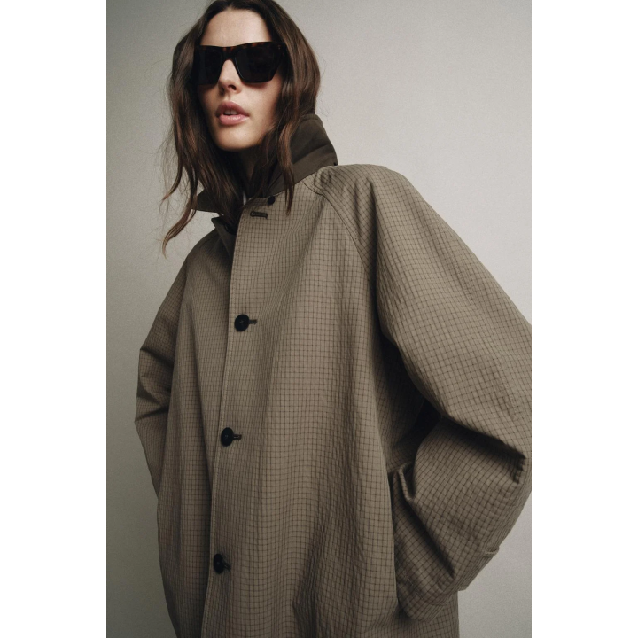 ДВУСТОРОННИЙ ТРЕНЧ С ВОРОТНИКОМ ИЗ ИСКУССТВЕННОГО МЕХА — ZW COLLECTION