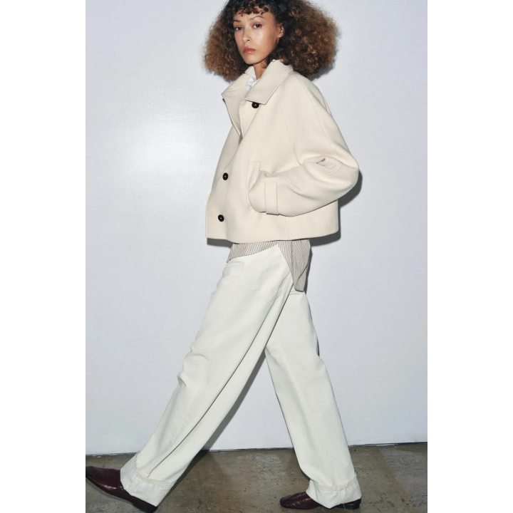 КОРОТКОЕ ПАЛЬТО ИЗ СМЕСОВОЙ ШЕРСТИ — ZW COLLECTION