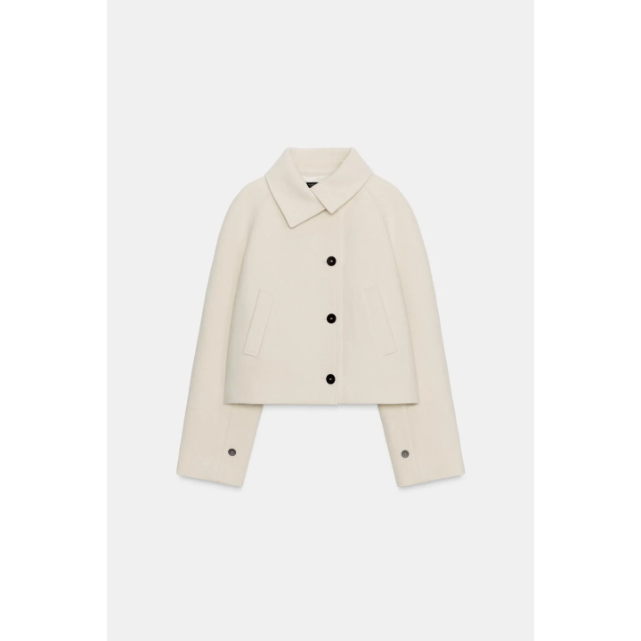 КОРОТКОЕ ПАЛЬТО ИЗ СМЕСОВОЙ ШЕРСТИ — ZW COLLECTION