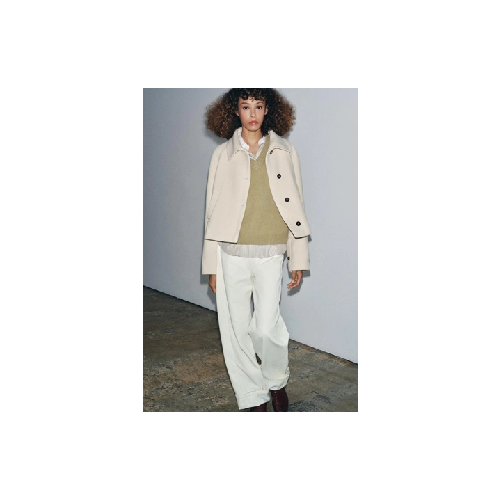 КОРОТКОЕ ПАЛЬТО ИЗ СМЕСОВОЙ ШЕРСТИ — ZW COLLECTION