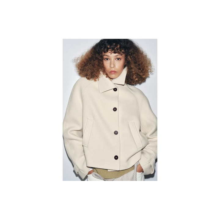 КОРОТКОЕ ПАЛЬТО ИЗ СМЕСОВОЙ ШЕРСТИ — ZW COLLECTION