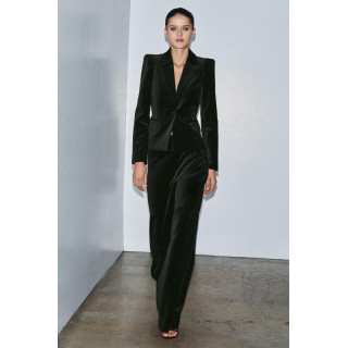 БАРХАТНЫЕ БРЮКИ ПРЯМОГО КРОЯ — ZW COLLECTION