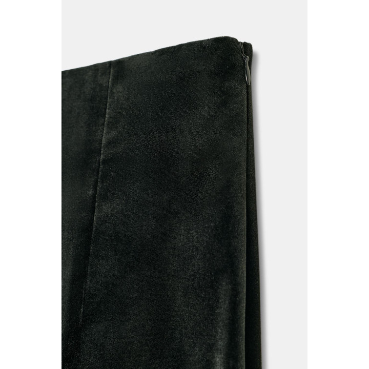 БАРХАТНЫЕ БРЮКИ ПРЯМОГО КРОЯ — ZW COLLECTION