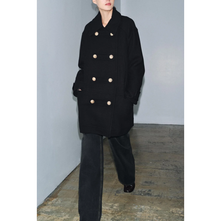 LIMITED EDITION WOOL BLEND DOUBLE-BREASTED COAT