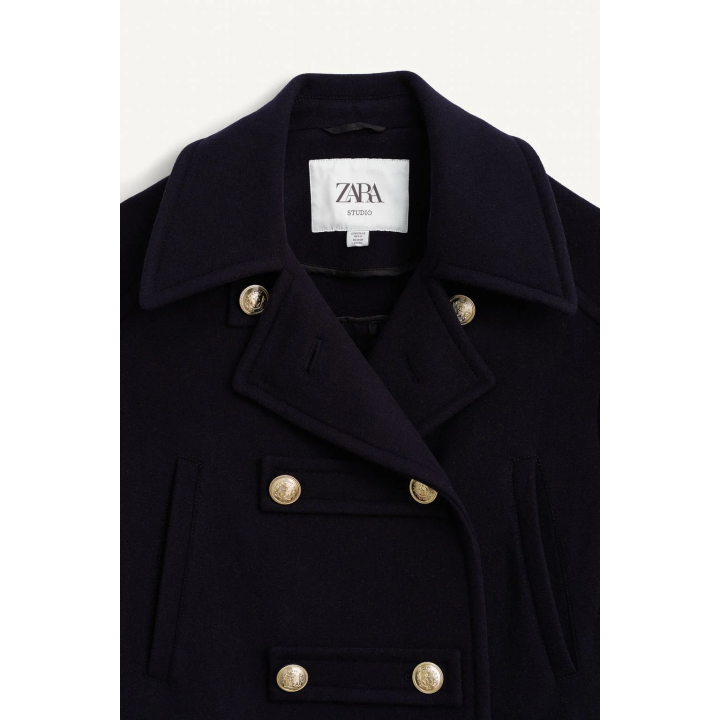 LIMITED EDITION WOOL BLEND DOUBLE-BREASTED COAT